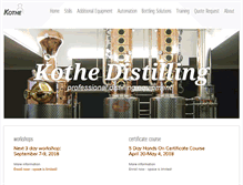 Tablet Screenshot of kothe-distilling.com
